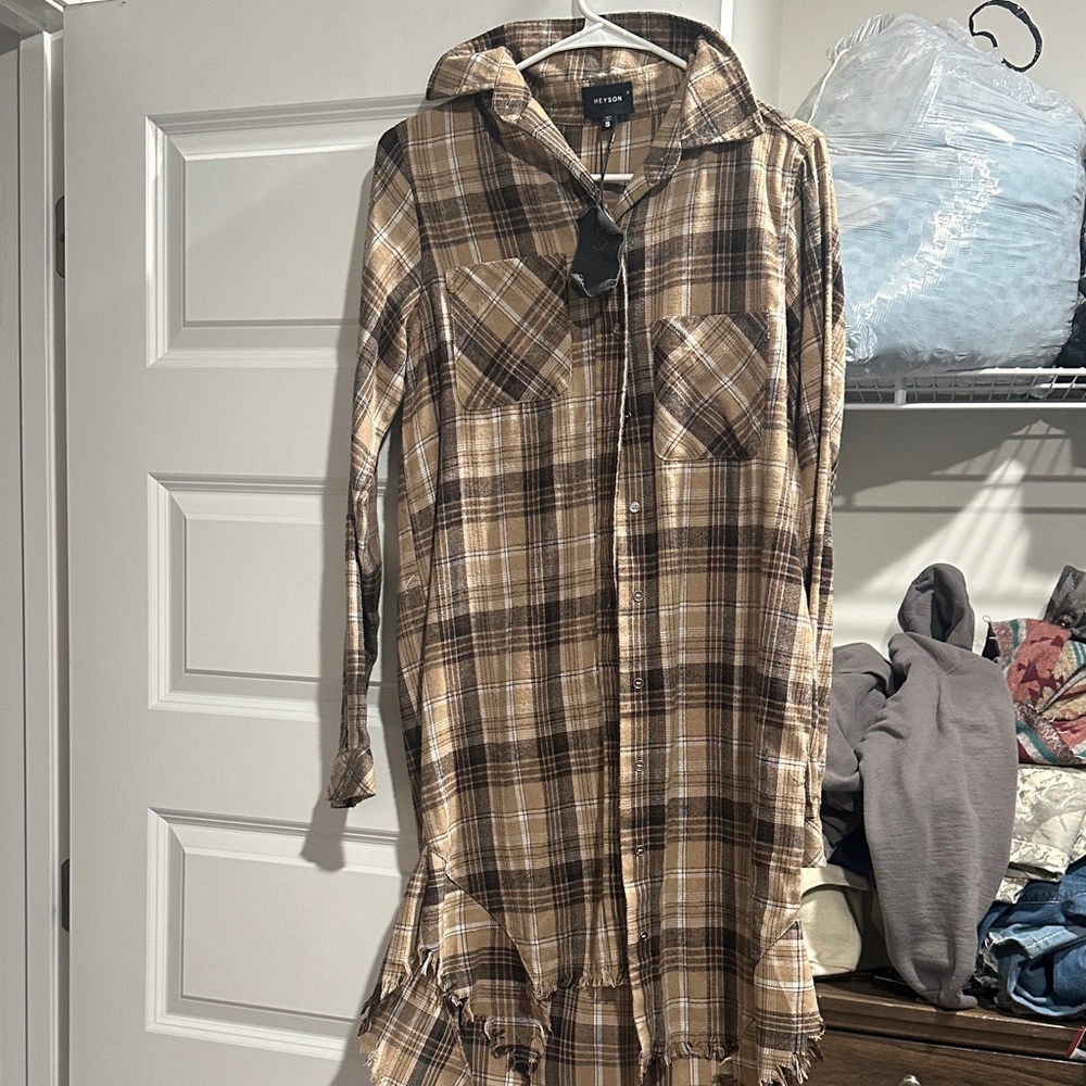 Plaid Shirt Dress